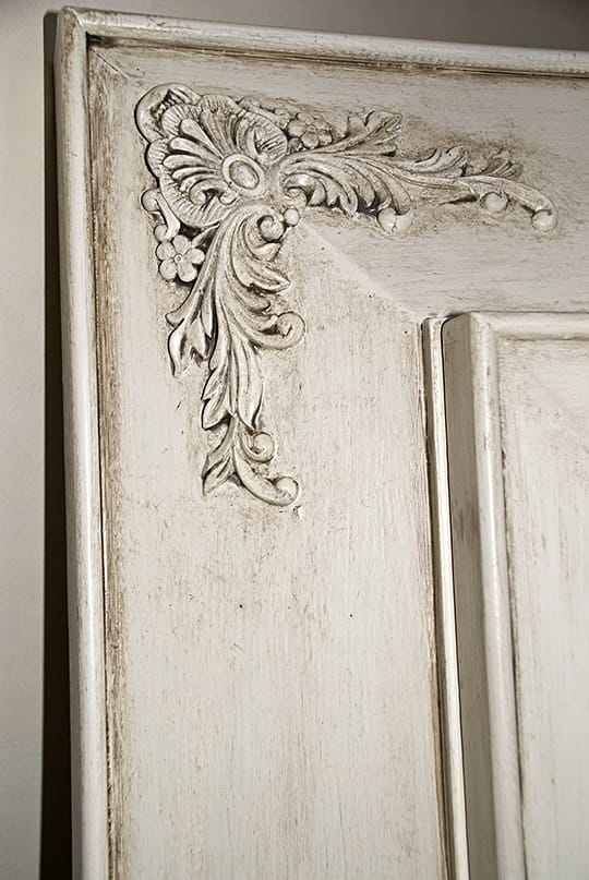 Detail Glazing of Aged Cabinet Finish
