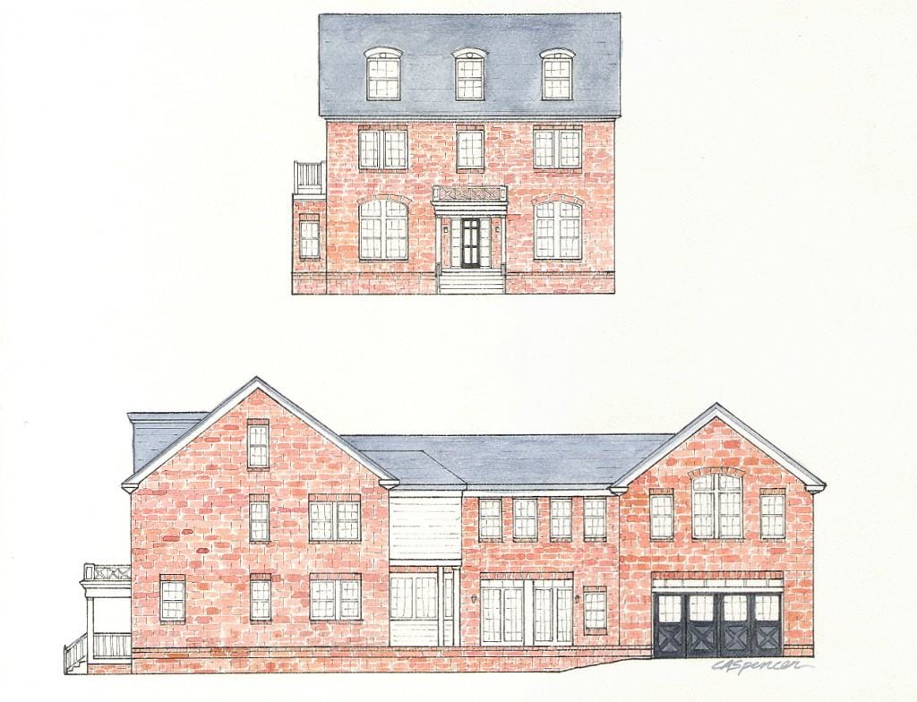 Architectural Rendering for Real Estate Ad, Fine Art, Ashley Spencer, Architectural, Rendering, 